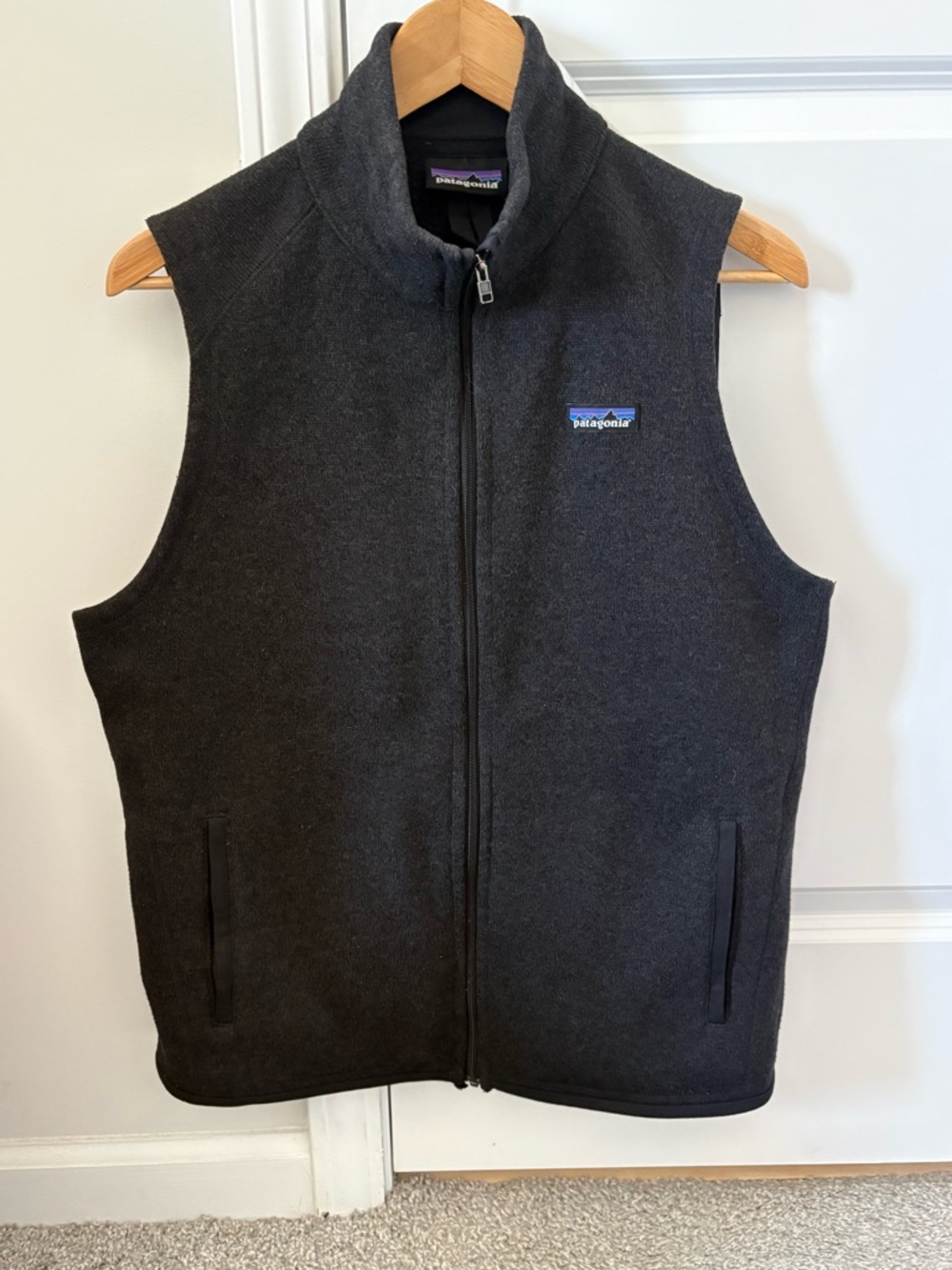 Patagonia Men's Better Sweater Black Full-Zip Fleece Vest M